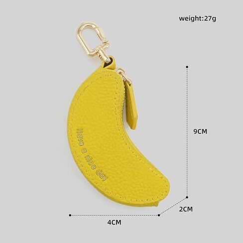 MC Fashion PU Leather Fruit Mini Coin Purse - Cute Multi-Use Bag Charm Keychain for Women Girls in Saudi Arabia