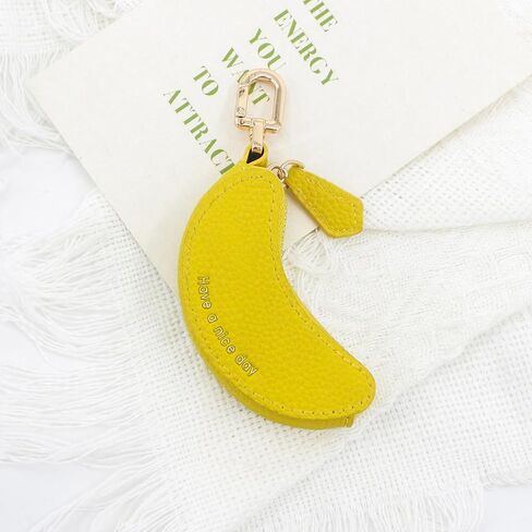 MC Fashion PU Leather Fruit Mini Coin Purse - Cute Multi-Use Bag Charm Keychain for Women Girls in Saudi Arabia