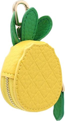 MC Fashion PU Leather Fruit Mini Coin Purse - Cute Multi-Use Bag Charm Keychain for Women Girls in Saudi Arabia