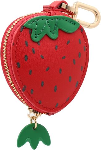 MC Fashion PU Leather Fruit Mini Coin Purse - Cute Multi-Use Bag Charm Keychain for Women Girls in Saudi Arabia