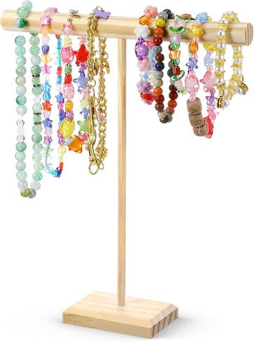 Bracelet Holder Organizer Jewelry Stands and Displays Bracelet Stand Jewelry Rack Necklace Display Detachable T Bar Bracelets Holders Jewelrys Holder Organizer for Bracelets Necklace Earrings Rings in Saudi Arabia