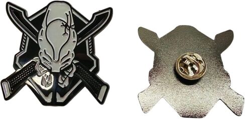 Legendary Halo Skull Pin 1.5 Inch Metal Finish Shiny Look For Completing Legendary for Clothes or Gear in Saudi Arabia