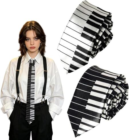 Novelty Patterned Neckties for Women Men in Saudi Arabia