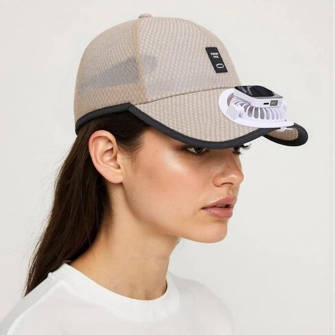 Solar Fan Baseball Cap Mesh Solar Powered USB Charging Cooling Baseball Hat for Men Women Summer Outdoor Fishing Cap in Kuwait