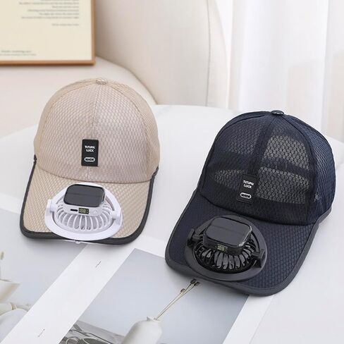 Solar Fan Baseball Cap Mesh Solar Powered USB Charging Cooling Baseball Hat for Men Women Summer Outdoor Fishing Cap in Kuwait