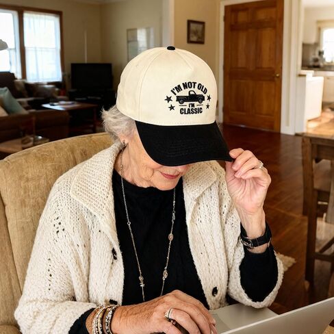 I'm Not Old I'm Classic Baseball Cap,Two-Tone Adjustable Dad Hat,Funny Birthday Retirement Gift for Dad, Grandpa in Saudi Arabia