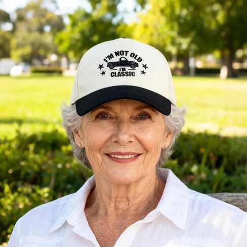 I'm Not Old I'm Classic Baseball Cap,Two-Tone Adjustable Dad Hat,Funny Birthday Retirement Gift for Dad, Grandpa in Saudi Arabia