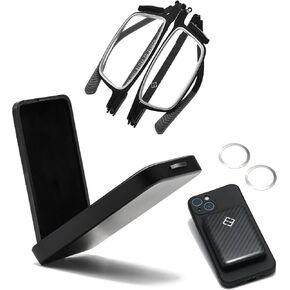 Hubeye Reading Glasses Thin Magnetic Foldable，Blue Light Blocking Readers Men Women, Ultra Slim Pocket Glasses for Travel in Saudi Arabia