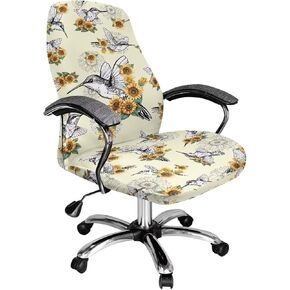 Cow Print Universal Office Chair Cover Stretchable Elastic Desk Chair Cover Dustproof Computer Chairs Slipcover in Saudi Arabia