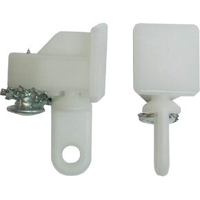 1-Pair Locking End Caps with Friction Carrier for Architrac, EZ-Track and Other Ceiling Drapery Tracks in Saudi Arabia