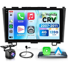 2+64G لـ Honda CRV 2007-2011 Android Car Stereo مع Carplay/Android Auto ، 9 بوصة الشاشة التي تعمل باللمس لراديو Bluetooth Car دعم WiFi GPS الملاحة USB FM/RDS SWC HIFI كاميرا الصوت in Kuwait