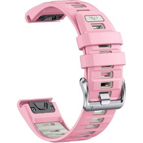 20mm Replacement Watch Band for Garmin Fenix 8 43mm, Epix 2 42mm, for Instinct 2S, Fenix 5S Plus, Fenix 6S, Fenix 7S Pro – Soft Silicone Rubber Quick-Fit Strap in Rose Gold for Women Men in Saudi Arabia