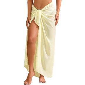 Bluetime Sarong Beach Cover Up Chiffon Bikini Bathing Suit Swimsuit Swimwear Pool Coverup Sarong Wraps for Women Pareo Skirt in Saudi Arabia