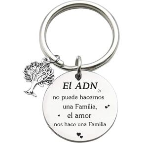 Tecreo Stepfather Keychain Gift, El ADN no puede hacernos una familia, Stepmother, Stepparetns, Adoption Keychain Gift, Regalos para padrastro, madrastra y padrastro, Regalos de adopción in Saudi Arabia