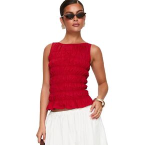 Princess Polly Women's Marleene Shirred Top in Saudi Arabia