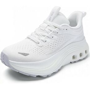 Women's Arch Support Walking Shoes - Cushioned Lightweight Orthopedic Slip on Sneakers Breathable Non Slip Athletic Shoe for Running Gym Workout Daily Wear in Saudi Arabia