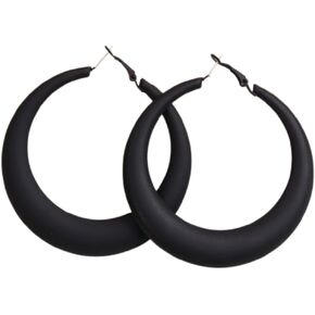 Colorful Matte Hoop Earrings 80s 90s Neon Dangle Earring Large Round Earring Y2k Jewelry in Saudi Arabia