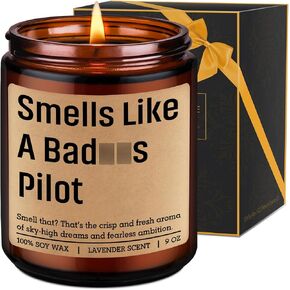 LEADO Aviator Candle, Pilot Gifts for Men, Women - Airplane, Aviation Gifts for Pilots - Cool Fathers Day, Birthday, Graduation Presents for Aviator Friend, Dad, Son, Husband - Funny Aviation Decor in Saudi Arabia