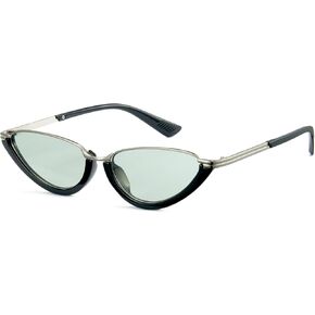 Cyxus Cat Eye Sunglasses for Women Minimalist Retro Metal Frame Fashion Shades Daily Wear Travel Street Style 1351 in Saudi Arabia
