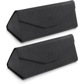 Sunglasses Case for Women Men, Foldable Tri-Fold Glasses Case Hard Shell, Portable Magnetic Glasses Holder in Saudi Arabia