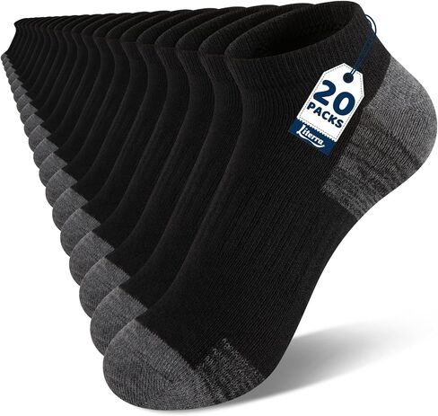 20 Pairs Kid Socks, Ankle Low Cut Everyday Socks 4-7 & 7-10 Years, Lightweight Ribbed Thin for Boys Girls in Saudi Arabia