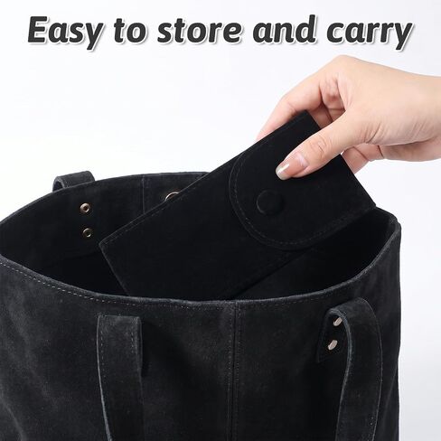 Watch Travel Pouch, 2 Pcs Velvet Watch Pouch Portable Flannelette Watches Storage Bag with Watches Holder with Snap Button for Men Women (Black) in Saudi Arabia