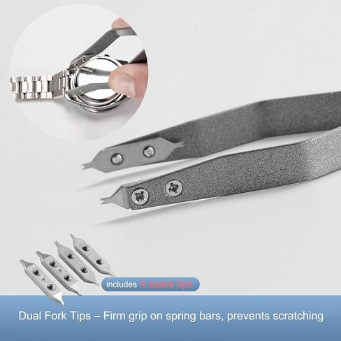 Watch Spring Bar Tweezer, Watch Spring Bar Plier, Watchs Band Bracelet Link Removal Tool Suitable for Amateur Enthusiasts and Professionals in Saudi Arabia