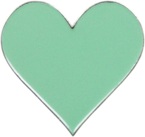 Mint Green Heart - 1" Enamel Pin in Kuwait
