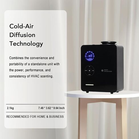 2026 Upgraded Waterless Diffuser, 2000 Sq.Ft Cold Air Scent Diffuser 7 Fragrance Levels, Timer Settings, Scent Diffuser for Home, Hotel Scent Waterless Diffuser for Large Room in Saudi Arabia