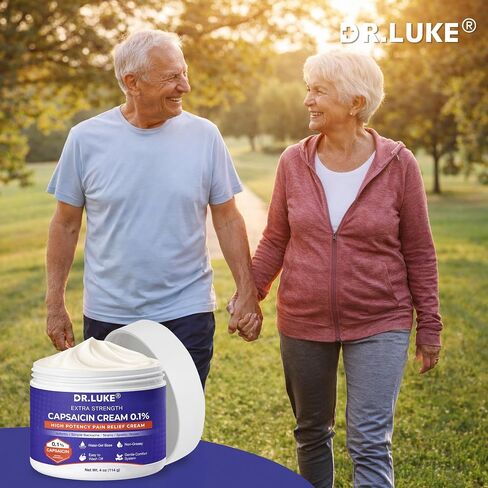 Capsaicin Cream Extra Strength - Neuropathy Relief Cream with 0.1% Capsaicin for Arthritis, Muscle, Joint and Lower Back - 4oz in Kuwait