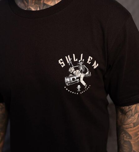 تي شيرت Sullen الرجالي Knuckle Busters Trade Made Capsule Tattoo Lifestyle Graphic Standard بأكمام قصيرة in Kuwait