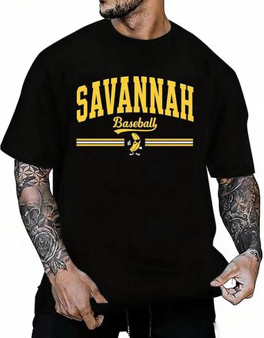 Mens Banana Baseball Shirts Game Day Fan T-Shirt Mens Baseball Tshirt in Saudi Arabia