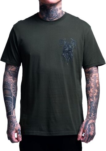 Sullen Men's Fighter Memorial Day Capsule Tattoo Lifestyle Graphic Premium Cotton Short Sleeve Tee in Kuwait