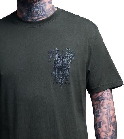 Sullen Men's Fighter Memorial Day Capsule Tattoo Lifestyle Graphic Premium Cotton Short Sleeve Tee in Kuwait