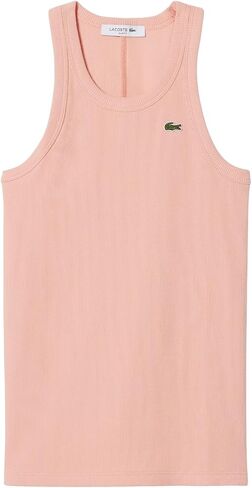 Lacoste Womens Slim Fit Ribbed Cotton Tank Top in Kuwait