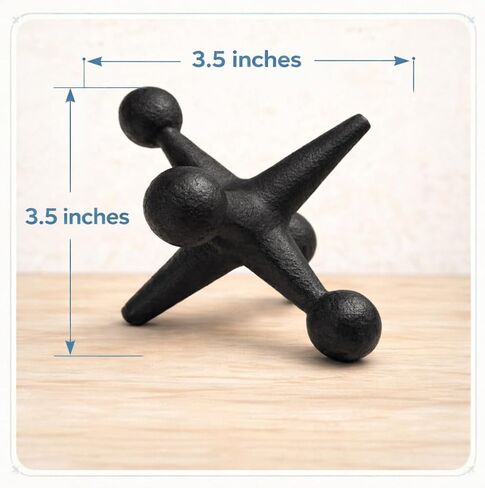 2 Pcs Vintage Cast Iron Jack Decor Statues,Industrial Retro Home Decor Sculptures, Decorative Bookends, Paperweights, Heavy Door Stopper, Rustic Shelf Coffee Table Desk Office Decor in Saudi Arabia