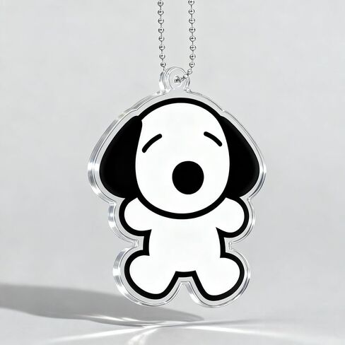 لطيف الكلب جرو سلسلة مفاتيح أكريليك - حقيبة يد كيرينغ سحر قلادة هدية لعيد ميلاد بقعة M in Kuwait