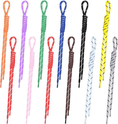 12 PCS Paracord Keychain Bag Charms, Colorful Paracord Rope Keychain Bag Charm Braided Handwoven Nylon Rope Keychains Knot Lanyard Keyring for Purse Backpack Handbag Decoration Accessories in Saudi Arabia
