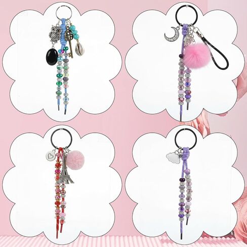 12 PCS Paracord Keychain Bag Charms, Colorful Paracord Rope Keychain Bag Charm Braided Handwoven Nylon Rope Keychains Knot Lanyard Keyring for Purse Backpack Handbag Decoration Accessories in Saudi Arabia
