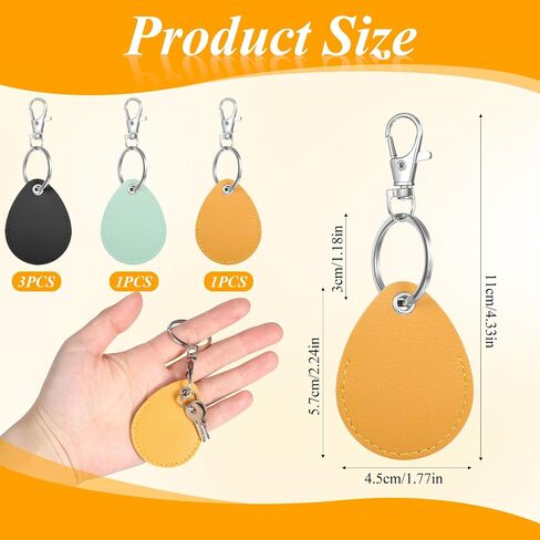 5 PCS Key Fob Holder, PU Leather Key Fob Holder with Clip Smart Proximity Id Card Keys Chain Protector Case for Keyfob Token Tag Door Entry Access Control, Id-Keys Cards in Saudi Arabia