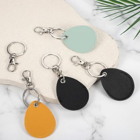 5 PCS Key Fob Holder, PU Leather Key Fob Holder with Clip Smart Proximity Id Card Keys Chain Protector Case for Keyfob Token Tag Door Entry Access Control, Id-Keys Cards in Saudi Arabia