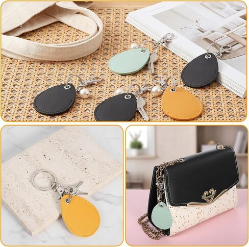 5 PCS Key Fob Holder, PU Leather Key Fob Holder with Clip Smart Proximity Id Card Keys Chain Protector Case for Keyfob Token Tag Door Entry Access Control, Id-Keys Cards in Saudi Arabia