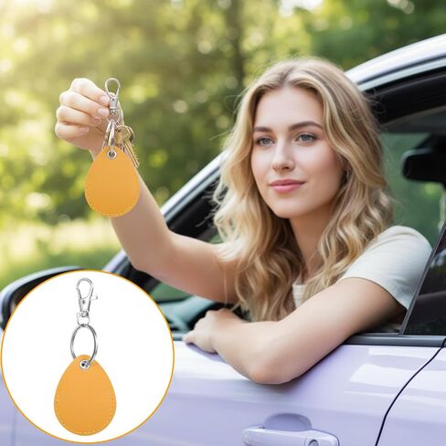 5 PCS Key Fob Holder, PU Leather Key Fob Holder with Clip Smart Proximity Id Card Keys Chain Protector Case for Keyfob Token Tag Door Entry Access Control, Id-Keys Cards in Saudi Arabia