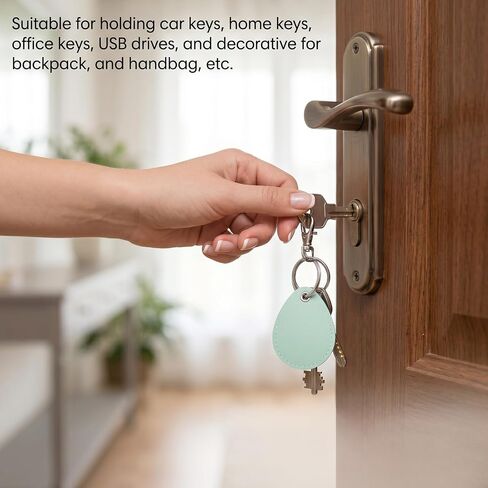 5 PCS Key Fob Holder, PU Leather Key Fob Holder with Clip Smart Proximity Id Card Keys Chain Protector Case for Keyfob Token Tag Door Entry Access Control, Id-Keys Cards in Saudi Arabia
