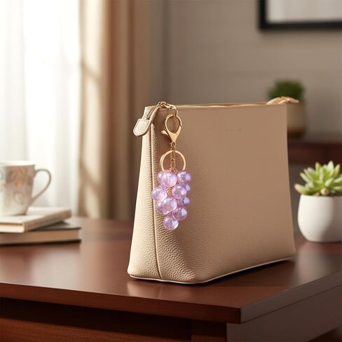 Grape Keychain Bag Purse Charms Backpack Accessories Cute keychain Accessories Fruit Keychains Car keyrings Handbag Gifts for Women Thanksgiving Christmas Birthday in Kuwait