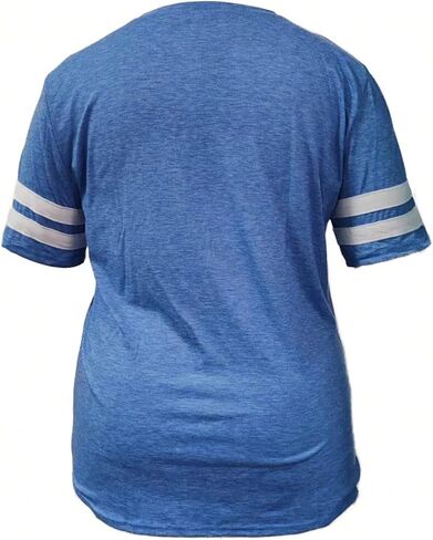 Plus Size New Women's Casual V-Neck Short Sleeved Solid Color Loose T-Shirt Sports Outdoor Top in Kuwait