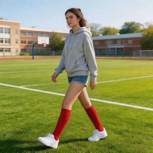 Utaly Knee High Socks for Women/Men Athletic Solid Tube Socks for Outdoor Sports Baseball Football in Saudi Arabia