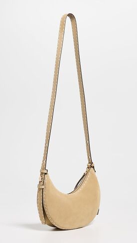 Tory Burch Women's Romy Suede Pick Stitch Half Moon Bag in Kuwait
