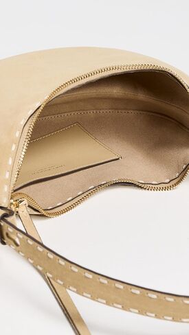 Tory Burch Women's Romy Suede Pick Stitch Half Moon Bag in Kuwait