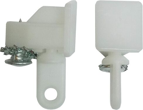 1-Pair Locking End Caps with Friction Carrier for Architrac, EZ-Track and Other Ceiling Drapery Tracks in Saudi Arabia